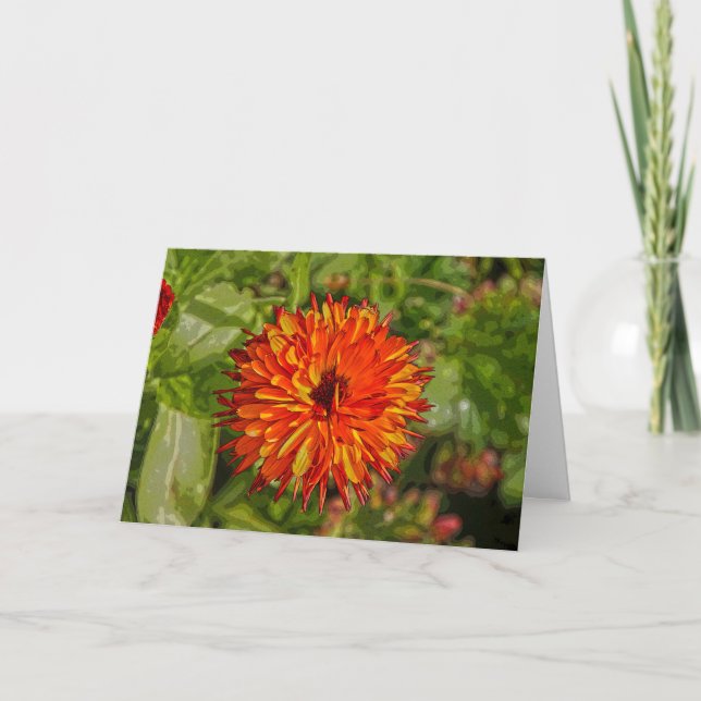 Cartão de aniversário vibrante (Frente)