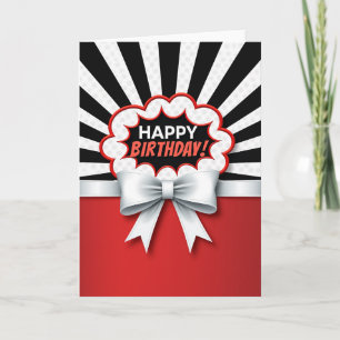 Cartão de Aniversário Vibrante