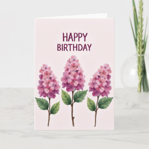 Cartão de Aniversário Vibrante Fuchsia
