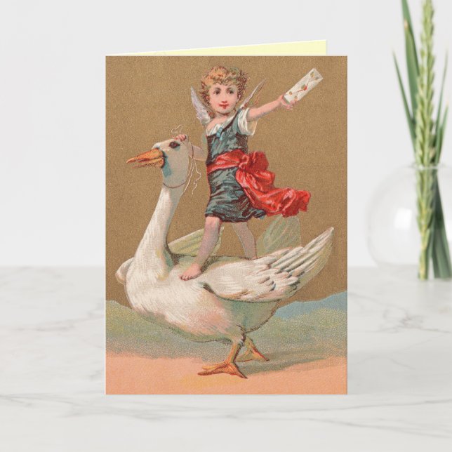 Cartão de Aniversário Vintage (Frente)