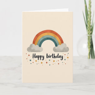 Cartão de Aniversário Vintage Arc