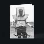 Cartão de Aniversário Vintage Golfer<br><div class="desc">Vintage Golfer Funny</div>