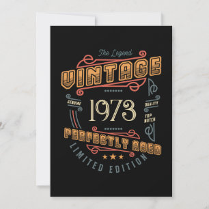Cartão de Aniversário Vintage The Legend