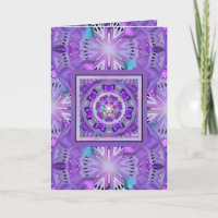 Cartão de aniversário W2 roxo