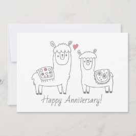 Cartão de aniversário Whimsso Llamas