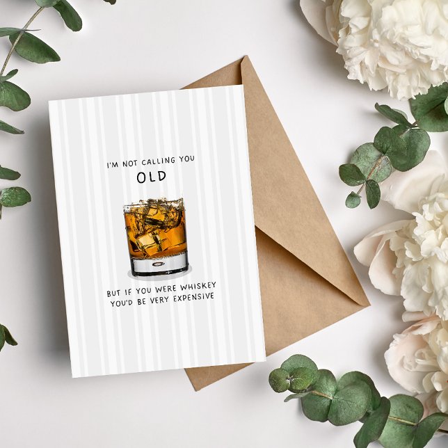 Cartão de Aniversário Whiskey Adulto (Criador carregado)