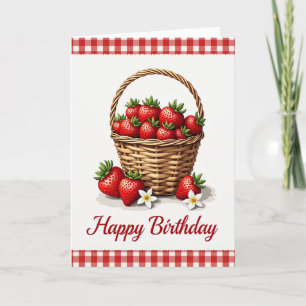 Cartão de Aniversário Wicker Berry