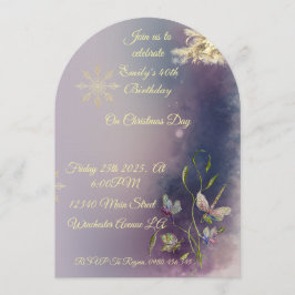 Cartão de Aniversário Winter Glow Birthday Flat