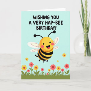 Cartão de Aniversário Wishing Bee
