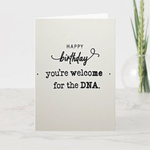 Cartão de Aniversário Witty Dna