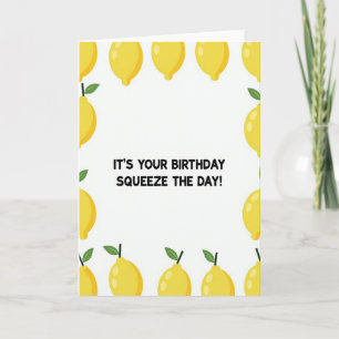 Cartão de Aniversário Zesty