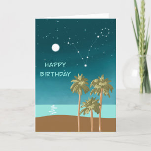 Cartão de Aniversário Zodiac - PEIXES