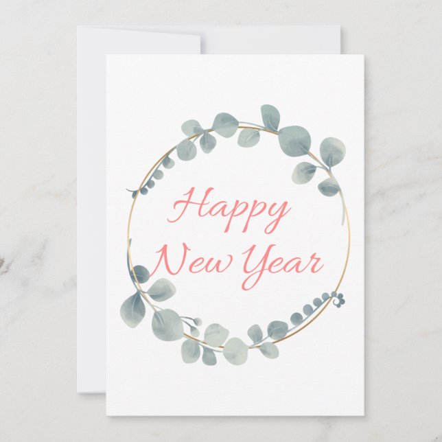 Cartão de Ano Novo Chinês Lunar (Frente)