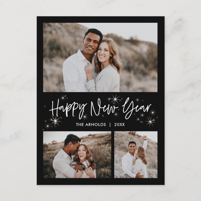 Cartão de Ano Novo do Céu Brilhante (Frente)