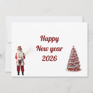 Cartão de Ano Novo Feliz 2026