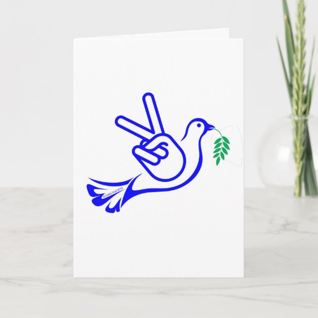 Cartão de Ano Novo pela Paz (Frente)