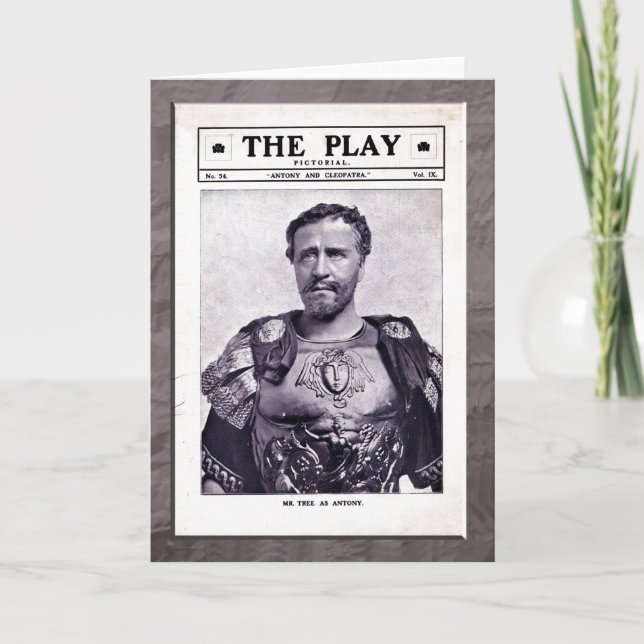 Cartão de Antony e de Cleopatra (Frente)