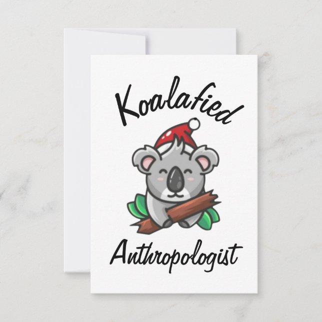 Cartão de Antropólogo Koalafied (Frente)