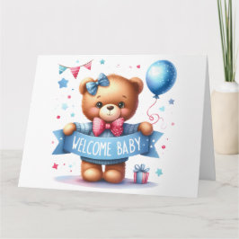 Cartão de anúncio bebê