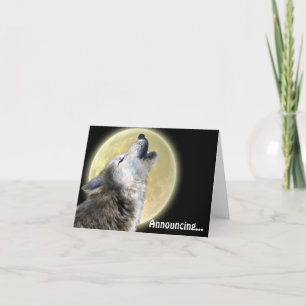 Cartão de Anúncio de Arte da Vida Selvagem do Lobo