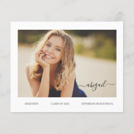 Cartão de Anúncio de Formando de Foto do Mais velh