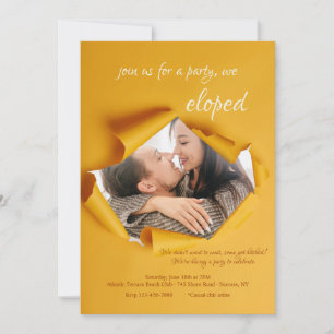 Cartão de Anúncio de Foto de Quadro Torn