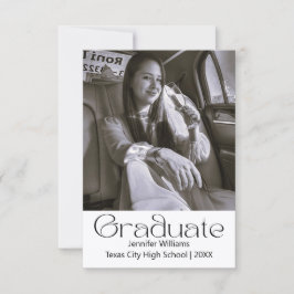 cartão de anúncio de foto elegante de formatura 20