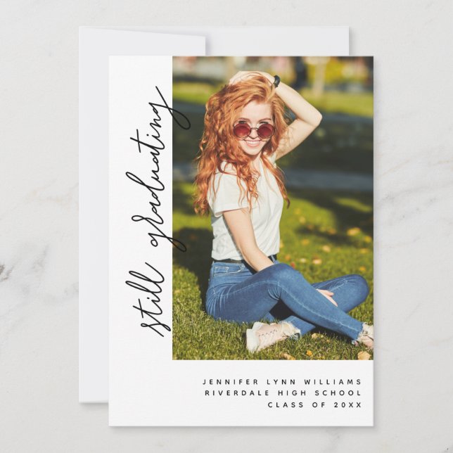 Cartão de Anúncio de Graduação 2021 Still Graduati (Frente)