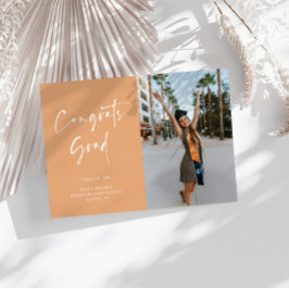 Cartão de Anúncio de Graduação de Script Manuscrit