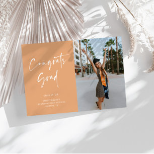 Cartão de Anúncio de Graduação de Script Manuscrit