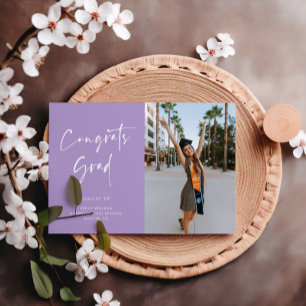 Cartão de Anúncio de Graduação de Script Manuscrit