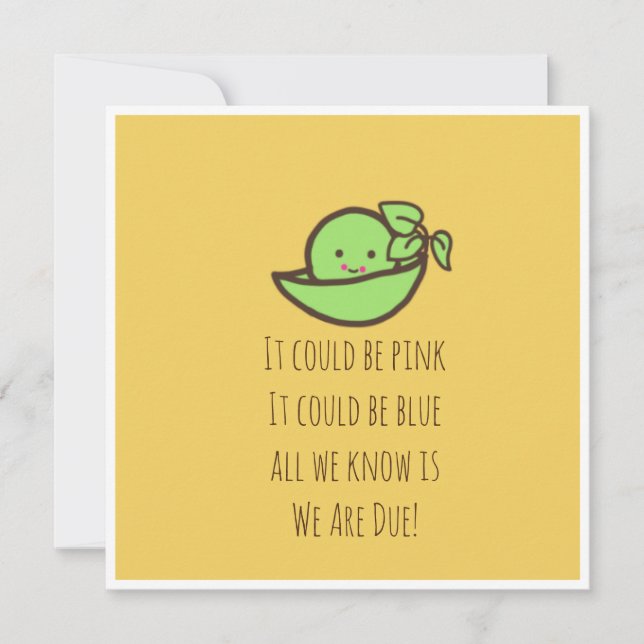 Cartão de anúncio de gravidez (Frente)