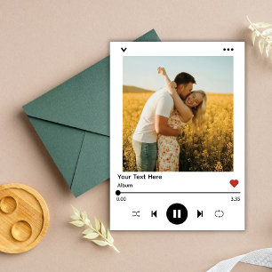 Cartão de Anúncio de Gravidez de Foto do Álbum de