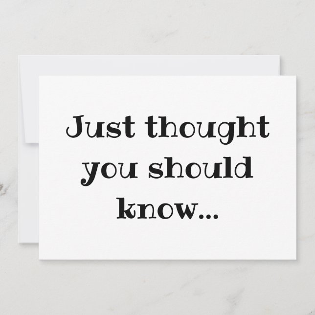 Cartão de Anúncio de Gravidez Mínima Moderno (Frente)