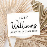 Cartão de Anúncio de Gravidez Moderna