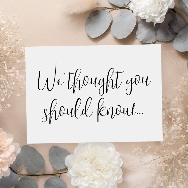 Cartão de Anúncio de Gravidez Moderna (Criador carregado)