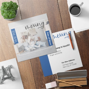 Cartão de Anúncio de Movimentação de Foto Personal