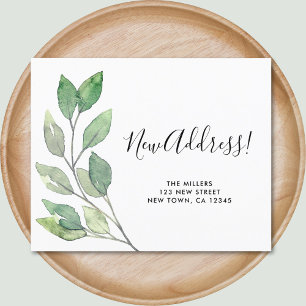 Cartão de Anúncio de Movimentação de Novo Endereço