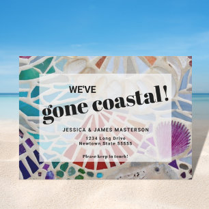 Cartão de Anúncio de Movimentação de Praia