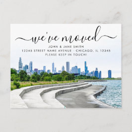 Cartão de anúncio de mudança Bronzeville Chicago