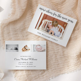 Cartão de Anúncio de Nascimento do Orçamento do Be