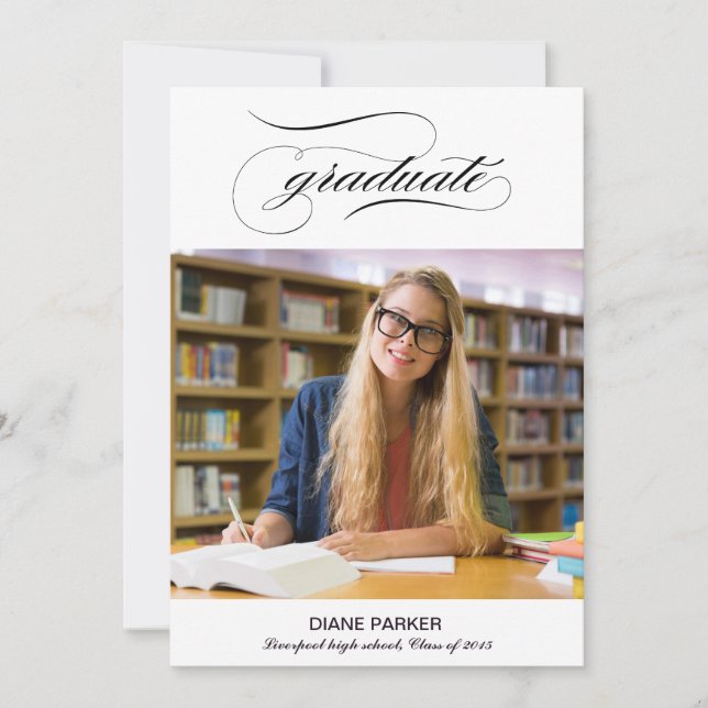 Cartão de Anúncio do Formando de Fotografia do Scr (Frente)