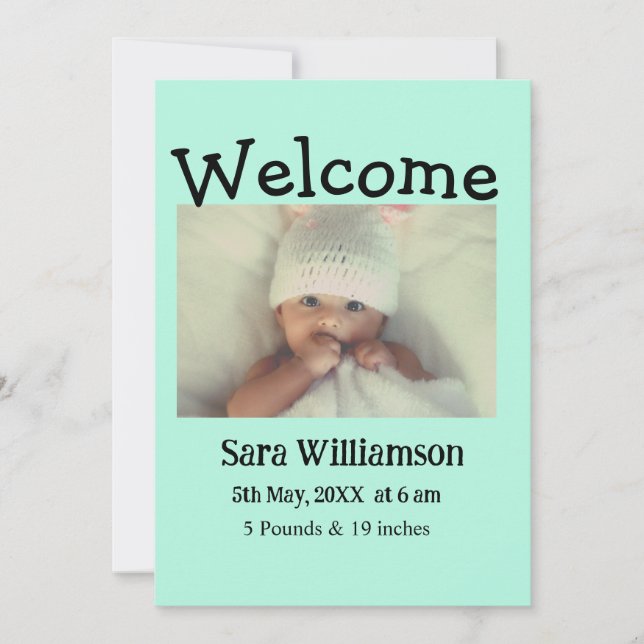 Cartão de anúncio mínimo de edição da foto moderno (Frente)