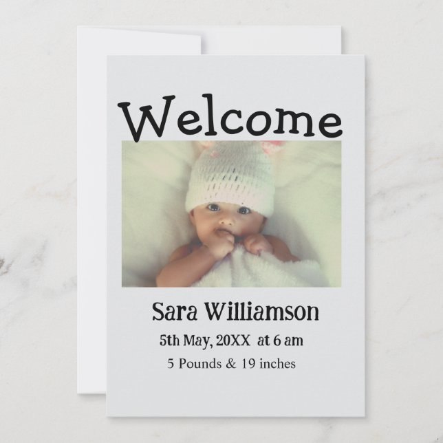 Cartão de anúncio mínimo de edição da foto moderno (Frente)