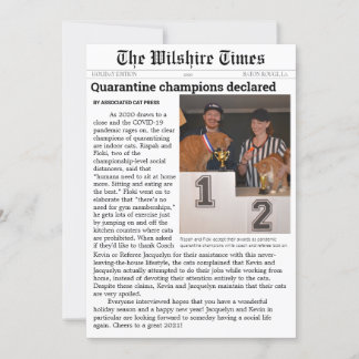 Cartão de Anúncio ou Feriado de Jornal