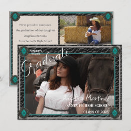 Cartão de Anúncio Plano de Foto de Cowgirl ao Esti