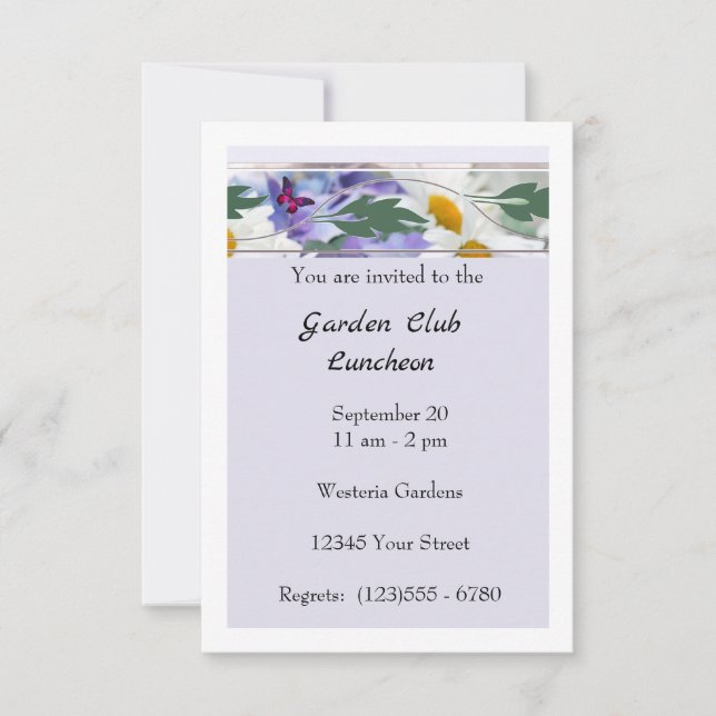 Cartão de Anúncio Plano Luncheon (Frente)