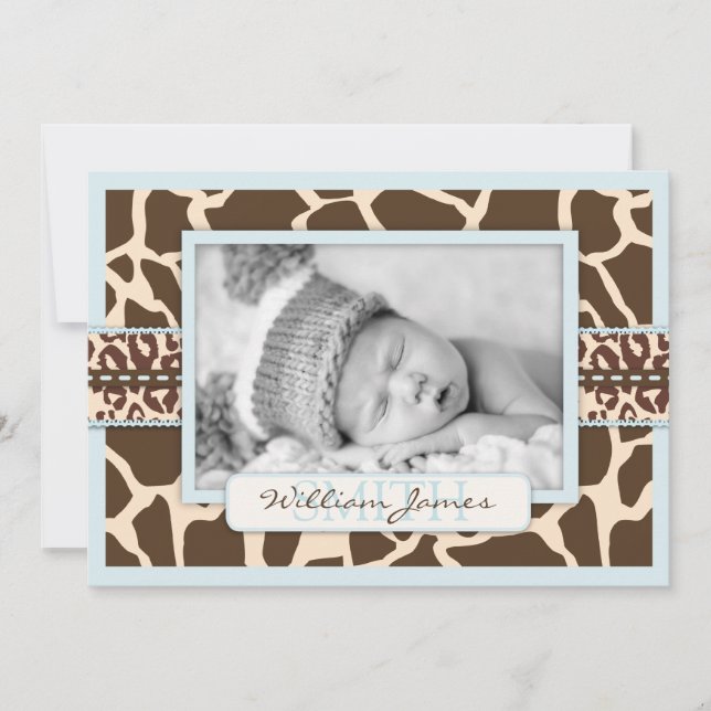 Cartão de Anúncio Safari Boy (Frente)