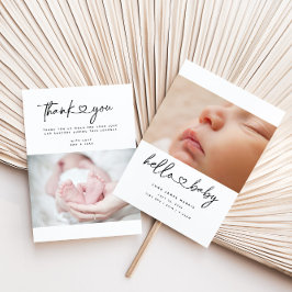 Cartão de Anúncio Simples de Script de Boi Bebê