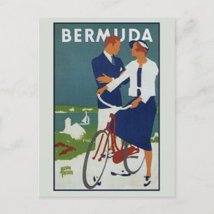 Cartão de anúncio Vintage Bermuda viagem